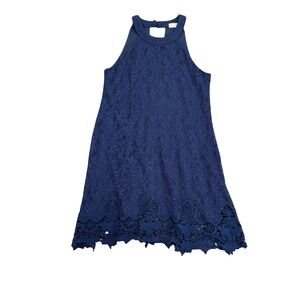 Alterd State Blue Lace Halter Dress